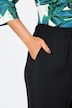 7/8-broek, persplooien, elastische tailleband, strikbandje