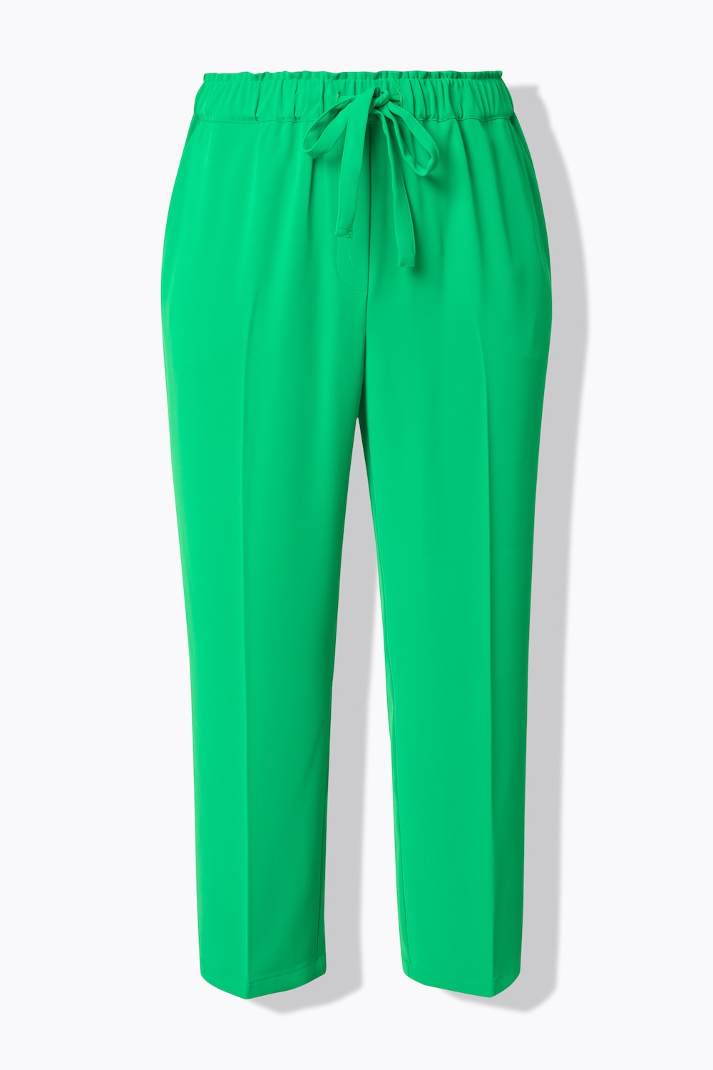 Stora storlekar 7/8-byxa, Dam, grön, storlek: 56, Polyester, Ulla Popken