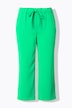 Pantaloni a 7/8 con pieghe e cintura elastica