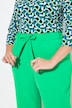 Pantaloni a 7/8 con pieghe e cintura elastica