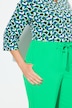 Pantaloni a 7/8 con pieghe e cintura elastica