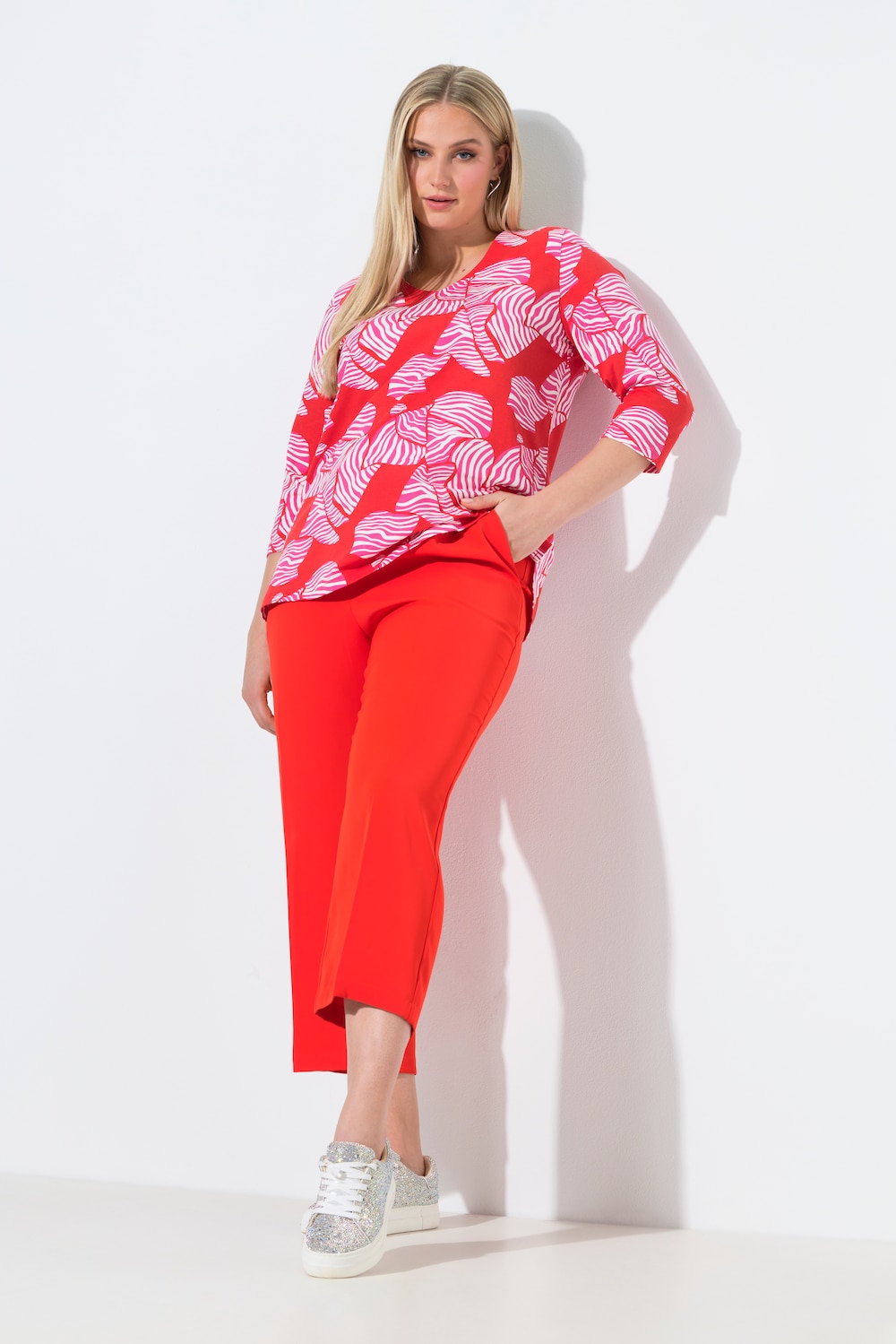 7/8-Hose, Bügelfalten, Elastikbund