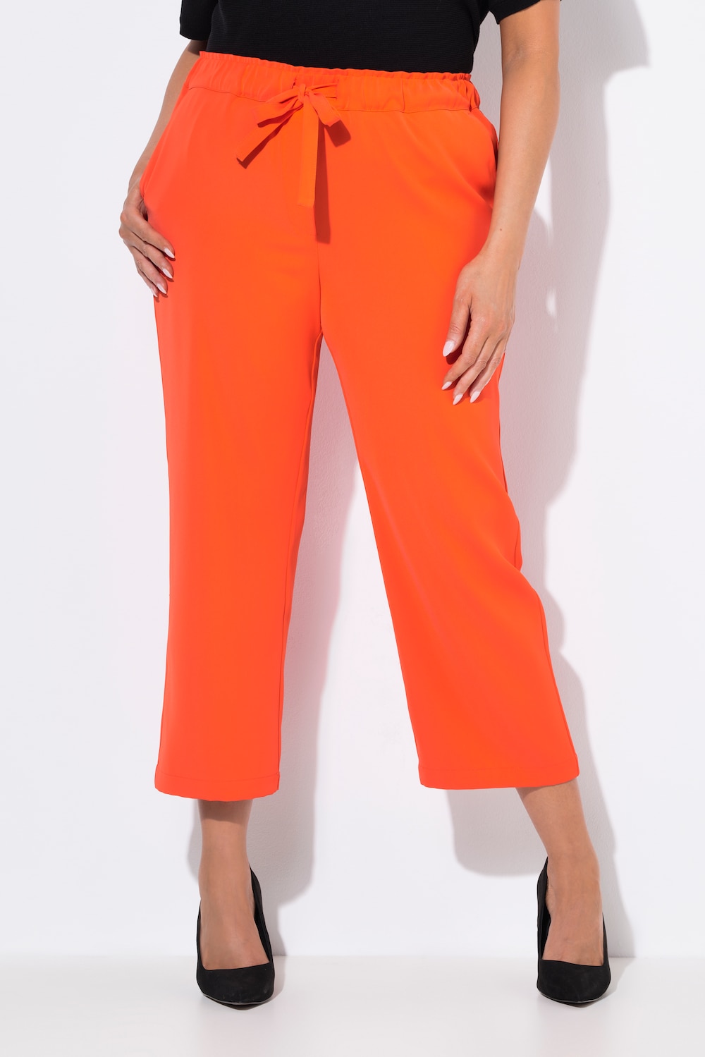 Thumbnail - Große Größen 7/8-Hose, Damen, rot, Größe: 48, Polyester, Ulla Popken