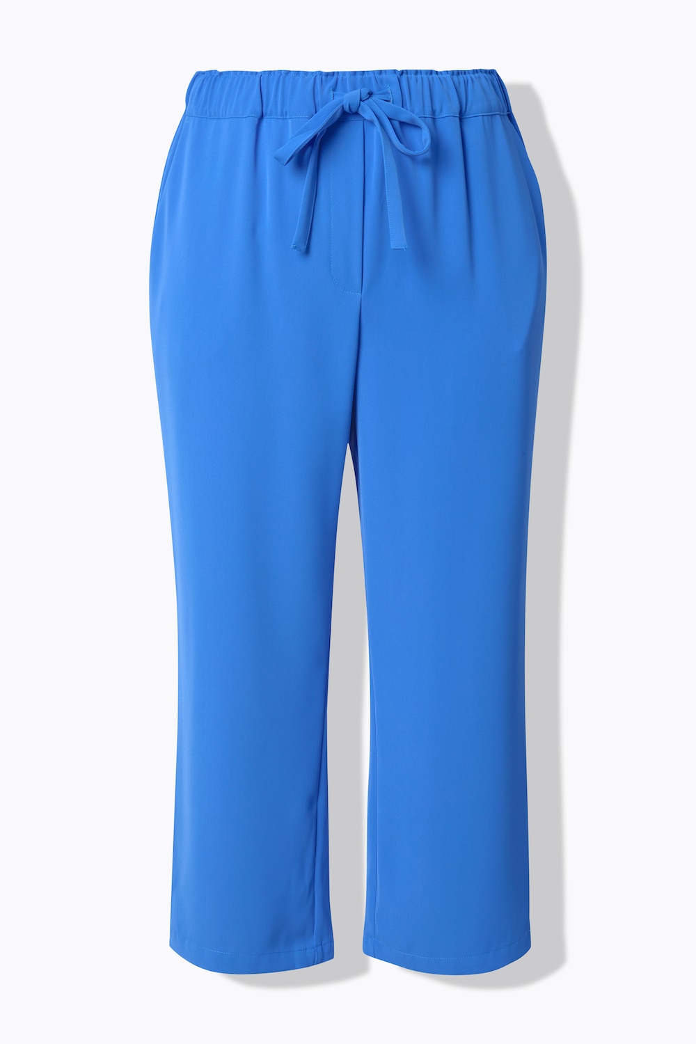Stora storlekar 7/8-byxa, Dam, blå, storlek: 54, Polyester, Ulla Popken
