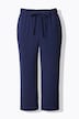 Pantalones con diseño crop, raya del pantalón, cintura elástica