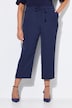 Pantalones con diseño crop, raya del pantalón, cintura elástica