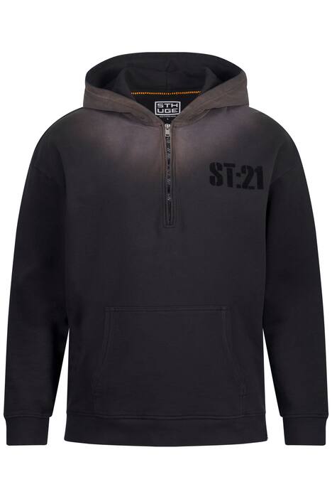 STHUGE mikina s kapucí, oversize, vintage vzhled, kapuce, do 8XL