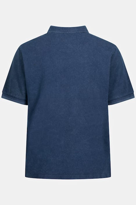 Koszulka polo STHUGE, pika z efektem marmurka, rękaw 1/2, do rozmiaru 8 XL