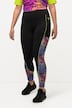 Sport-Leggings, Leo-Einsätze, Meshtaschen, High Waist
