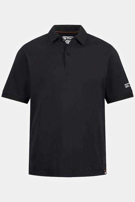 Polo à manches courtes. Maille piquée et pied de col. Disponible jusqu'au 8XL.