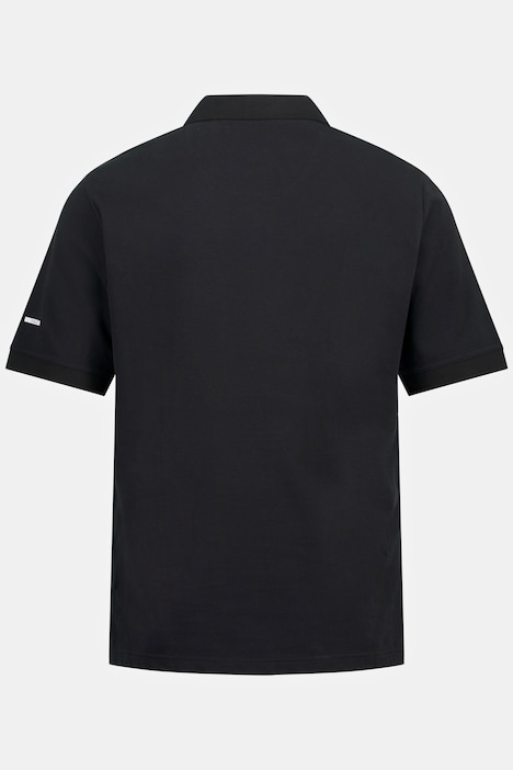 Polo à manches courtes. Maille piquée et pied de col. Disponible jusqu'au 8XL.