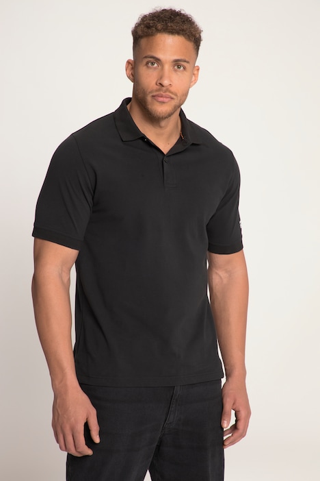 Polo à manches courtes. Maille piquée et pied de col. Disponible jusqu'au 8XL.
