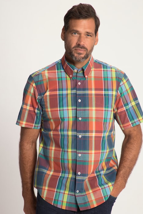Ternet skjorte, buttondown-krave, Modern Fit, op 8XL | skjorter | Skjorter