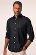 Chemise en lin mélangé, manches longues et col Kent, coupe Modern Fit