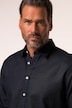 Chemise en lin mélangé, manches longues et col Kent, coupe Modern Fit