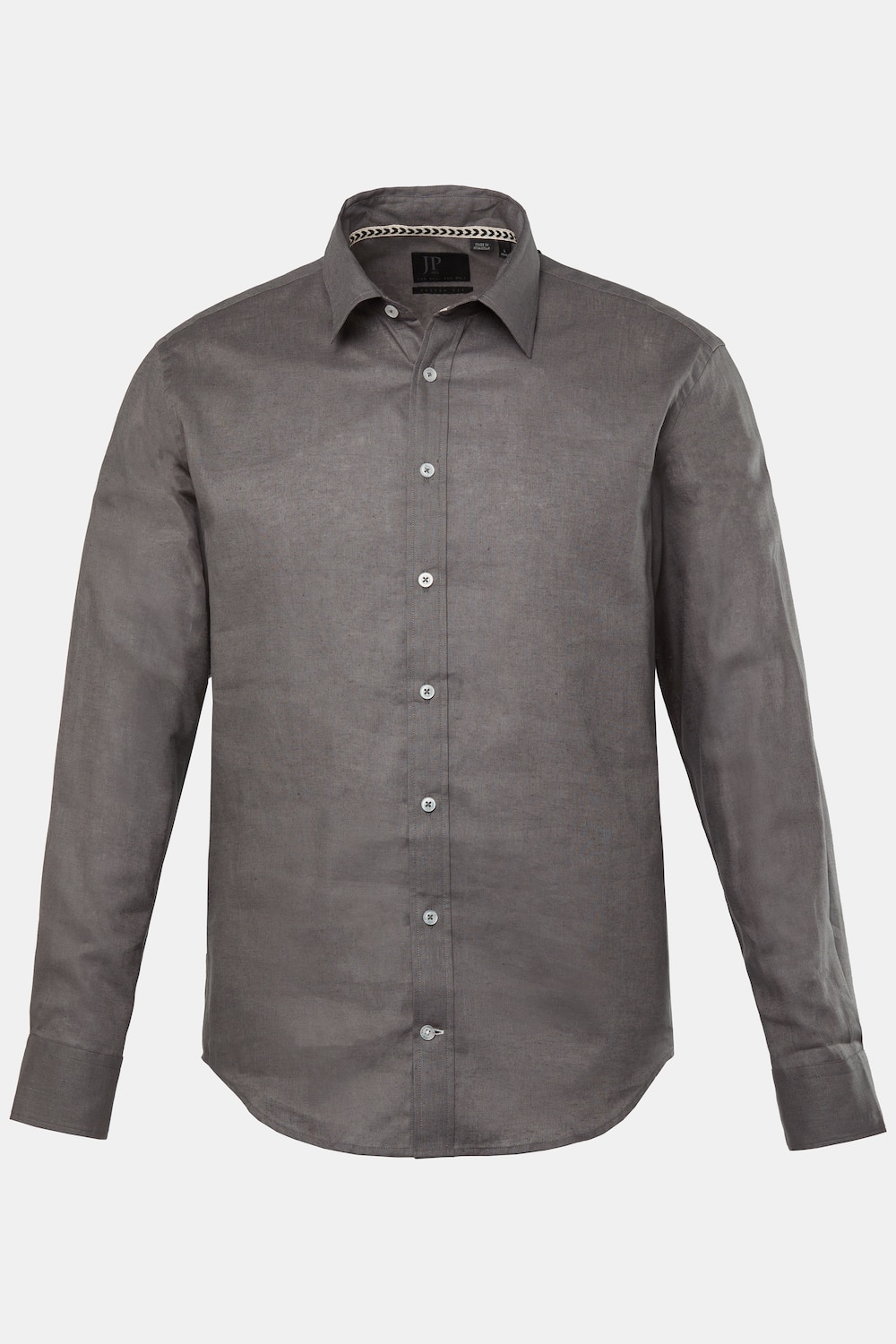 Hemd, Langarm, Leinenmix, Kentkragen, Modern Fit