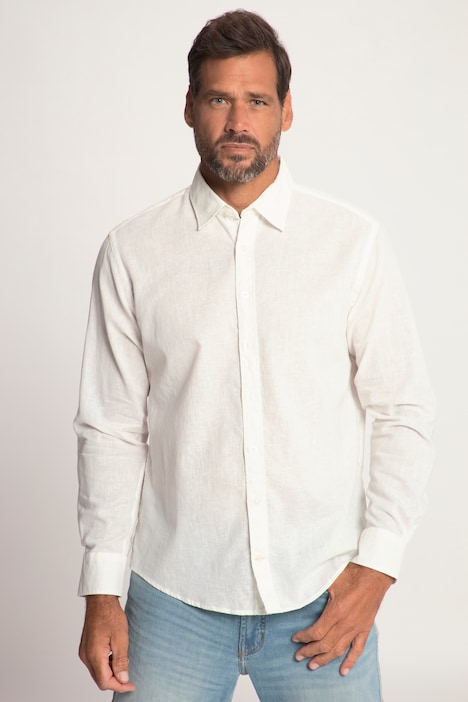 Hørmixskjorte, ærmer, Kentkrage, Modern Fit | skjorter | Skjorter