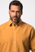 Chemise en lin mélangé, manches longues et col Kent, coupe Modern Fit