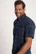 Koszula w kratę, rękaw 1/2, kołnierzyk z guzikami, nowoczesny krój