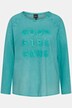 Bluza, gumowany napis, okrągły dekolt, długi rękaw