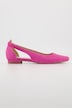 Leder-Ballerinas, Cut-Out, Weite H