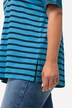 Mixed Size Stripe V-Neck Tee