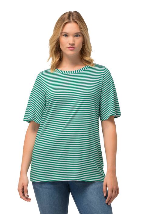 Tričko, lodičkový výstřih, krátké křidélkové rukávy