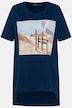T-shirt, strand, A-lijn, puntzoom, ronde hals, korte mouwen