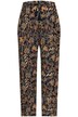 Kalhoty Rose, Paisley, elastický pas, široké, rovné nohavice