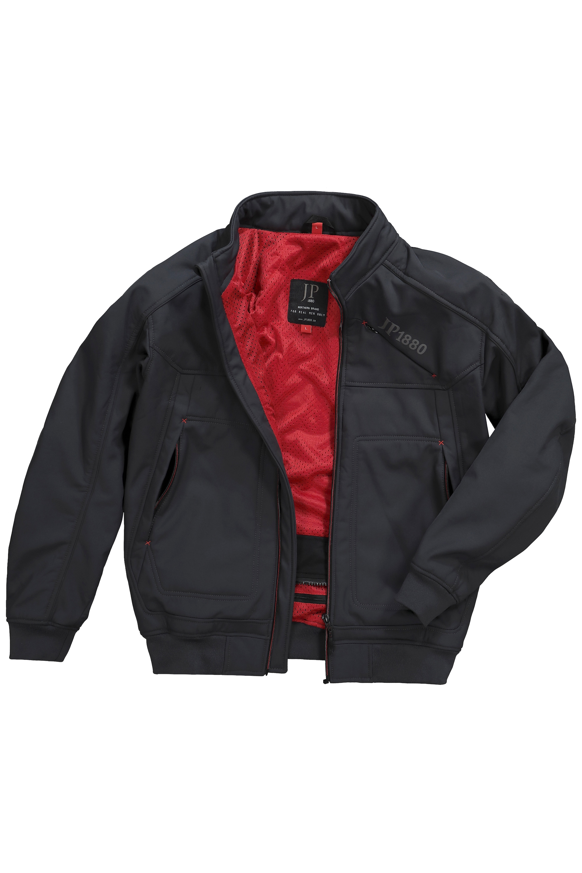 JP 1880 Herren große Größen Motorrad Jacke San Remo Softshell 814201