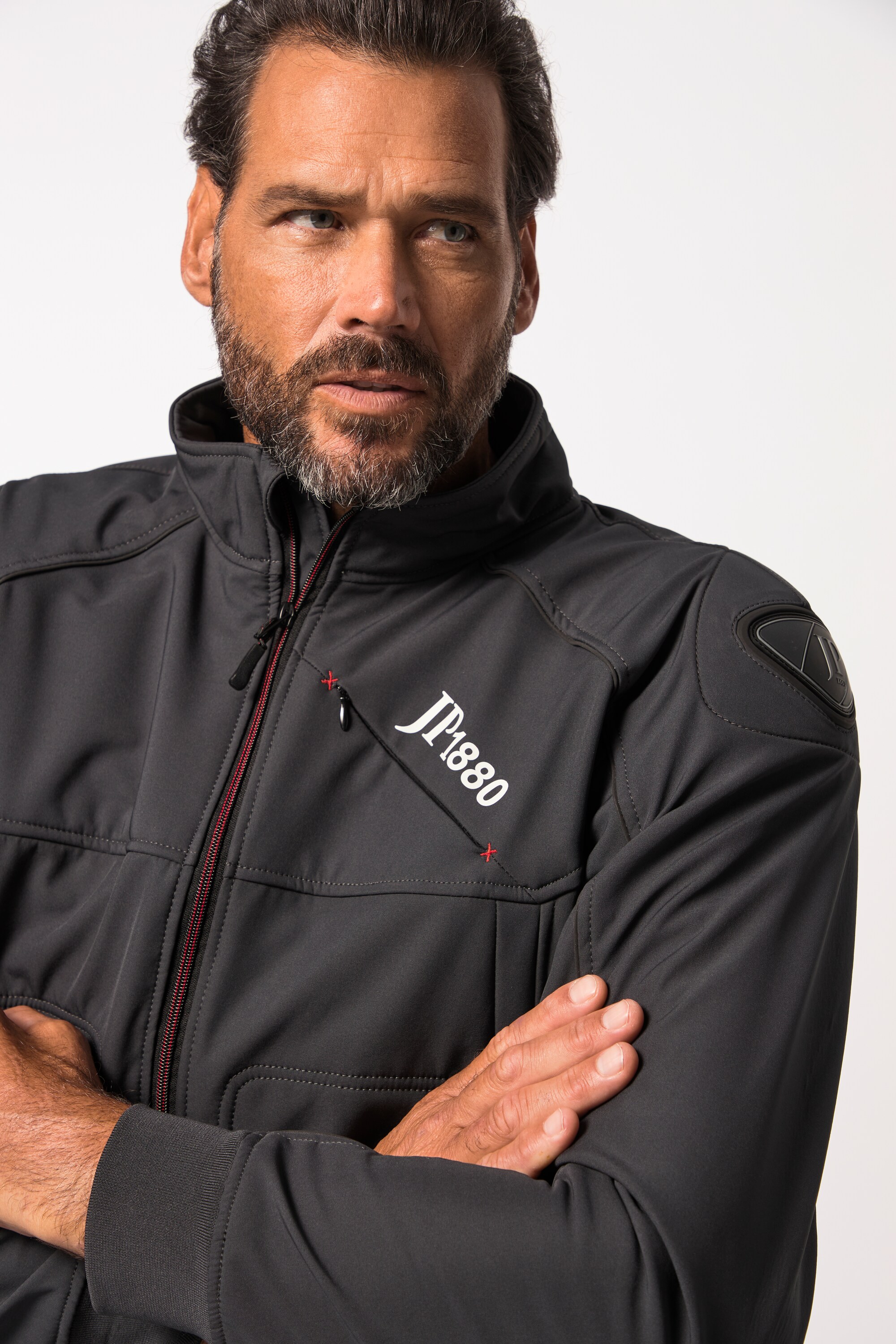JP 1880 Herren große Größen Motorrad Jacke San Remo Softshell 814201