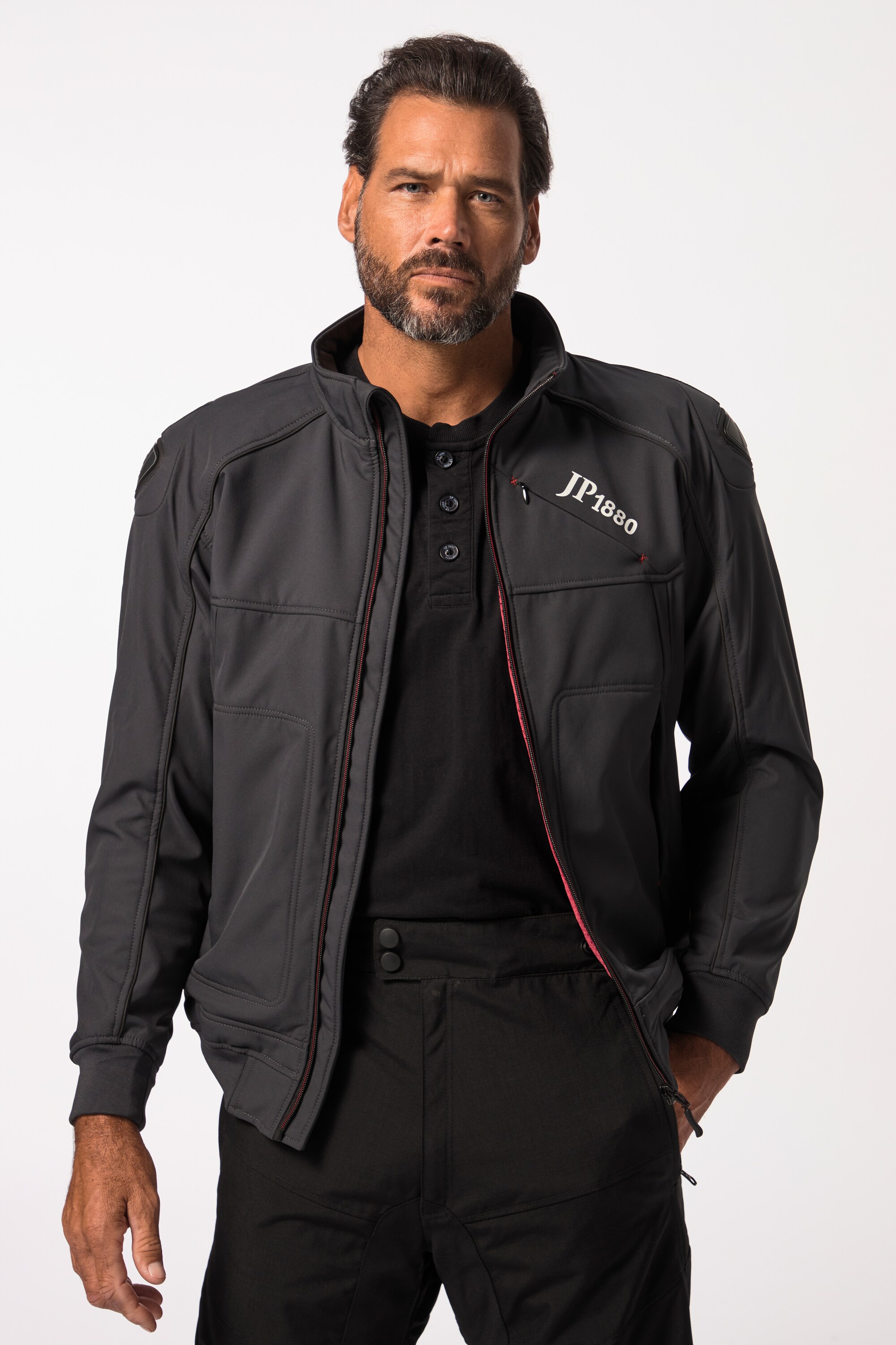 JP 1880 Herren große Größen Motorrad Jacke San Remo Softshell 814201