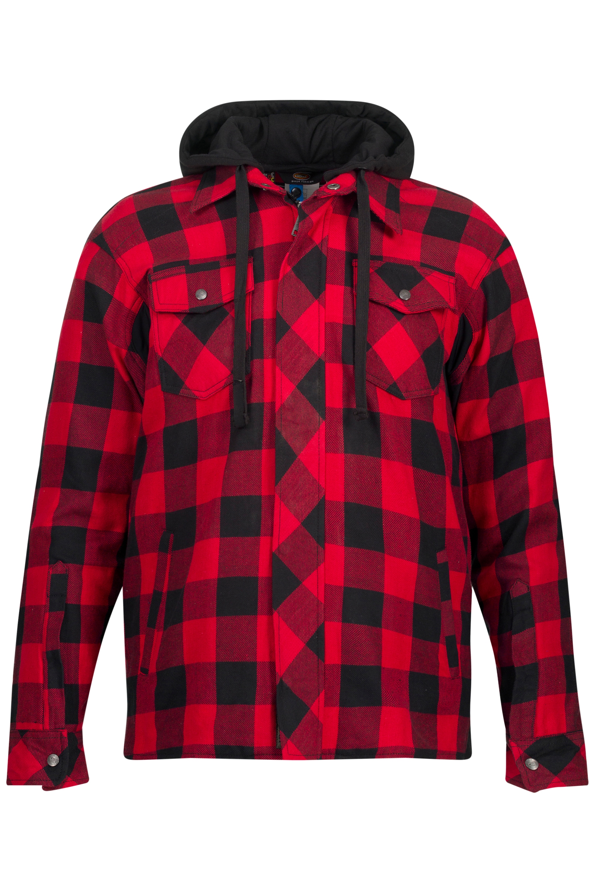 JP 1880 Herren große Größen Motorrad Jacke Lumberjack Flanellhemd