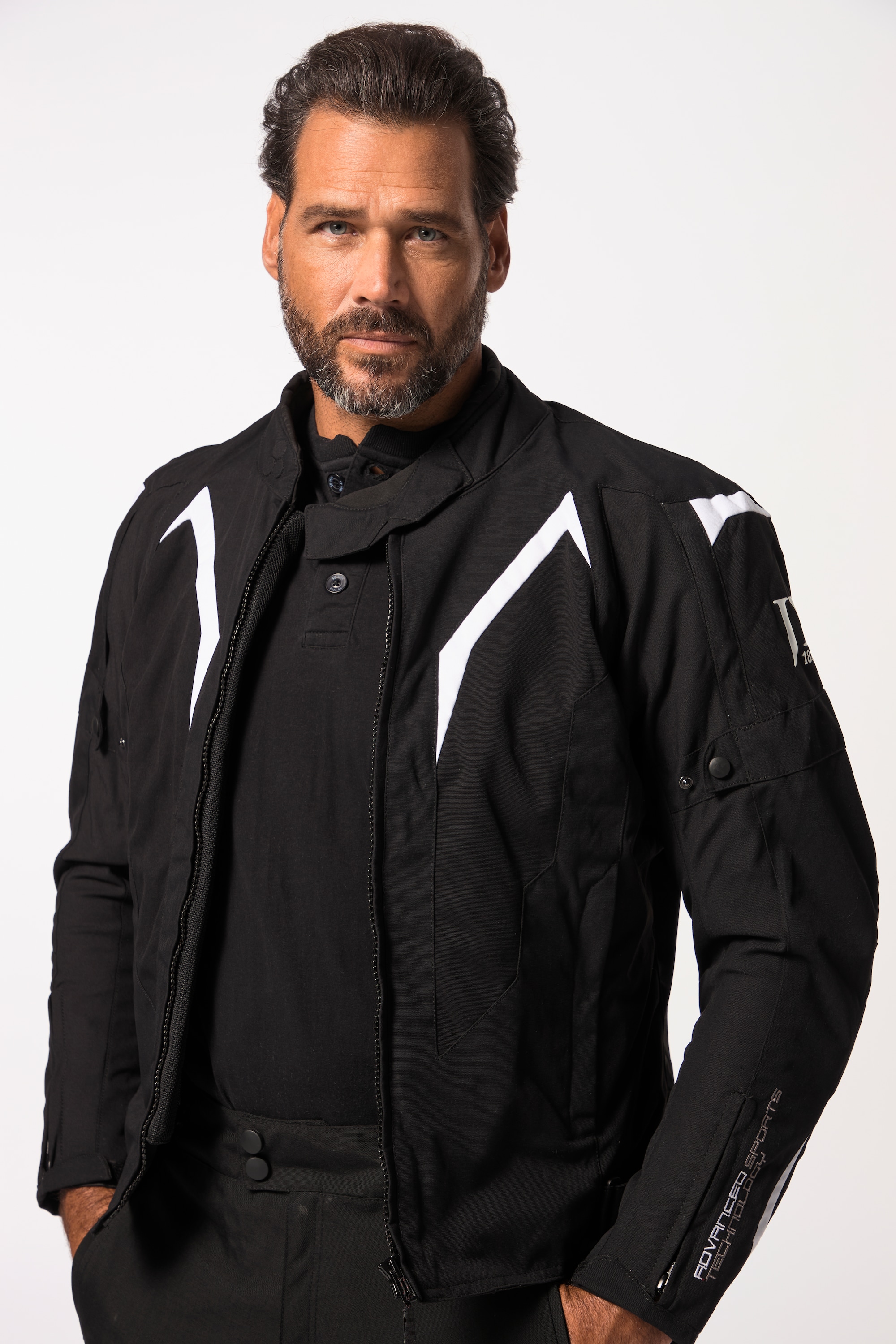 JP 1880 Herren große Größen Motorrad Jacke Zelda