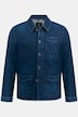 Surchemise en denim, veston en jean avec col à revers et poche poitrine