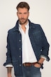 Surchemise en denim, veston en jean avec col à revers et poche poitrine