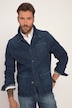 Surchemise en denim, veston en jean avec col à revers et poche poitrine