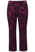 7/8 kalhoty Sophie, rostlinný žakárový vzor, úzké nohavice