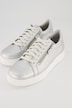 Vitaform Leder-Sneaker, Metallic-Optik, Zipper, Weite H