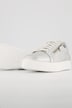 Vitaform Leder-Sneaker, Metallic-Optik, Zipper, Weite H