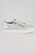 Vitaform Leder-Sneaker, Metallic-Optik, Zipper, Weite H