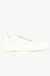 Vitaform leren sneakers, metallic look, zipper, wijdte H
