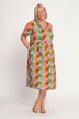 Colorful Rainbow Empire Cotton Pocket Knit Dress