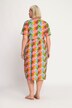 Colorful Rainbow Empire Cotton Pocket Knit Dress