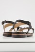 Leder-Sandalen, Ziernieten, leicht, Weite H