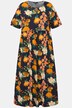 Stunning Floral Empire Short Sleeve Pocket Knit Dress