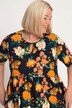 Stunning Floral Empire Short Sleeve Pocket Knit Dress