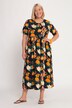 Stunning Floral Empire Short Sleeve Pocket Knit Dress