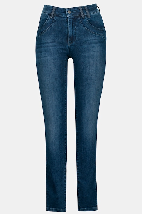 Jeans Julia, gesteppte Taschen, schmale 5-Pocket-Form