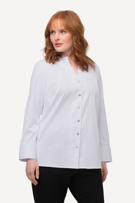Muslin Shirt with Long Sleeves  Crinkle Cotton Blouse for Women